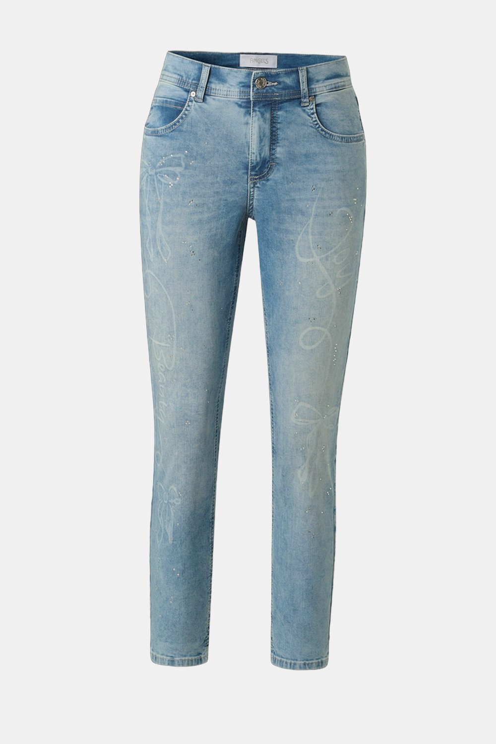 Slim Damen Hose mit schmaler Passform aus Baumwolle und elastischem Material