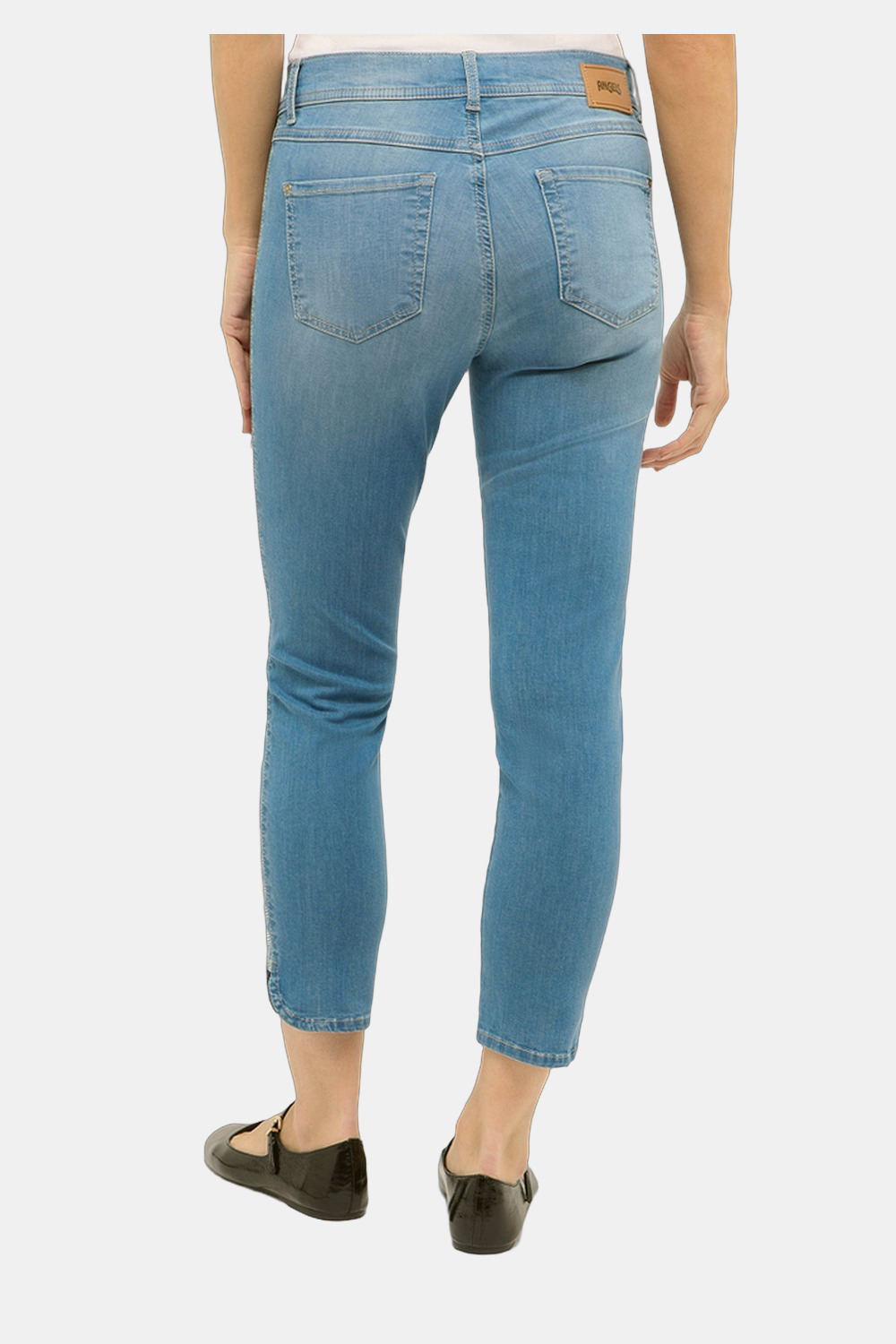 Seitenansicht einer Hose aus Baumwolle und Polyester